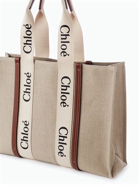 chloe large basket bag|chloe canvas tote bag.